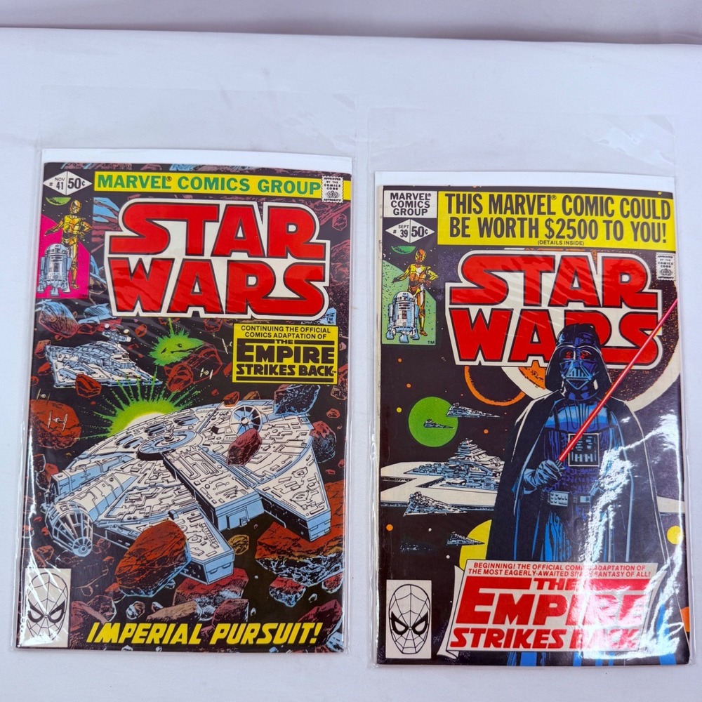 Marvel Star Wars Comics 39 41 Empire Strikes Back 1980 Lot Yoda cameo